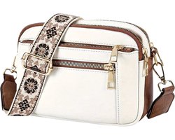 Luxamore® Dames Tas – Witte Schoudertas & Crossbodytas – Praktisch & Elegant – Handtas met Verstelbare Riem – Voor Vrouwen