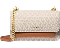 Michael Kors Claire Schoudertas Large Dames - Vanilla - One Size