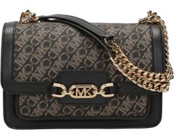 Michael Kors Kleine Schoudertas Dames - Logo Print - Heather - Zwart