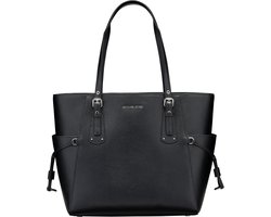 Michael Kors Voyager S Dames Schoudertas - Black / Silver