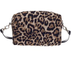 Mini tasje - Schoudertas - Leopard - Luipaard print - bruin - zwart