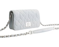 Nikkie Abby Denim Quilted Shoulderbag blue denim