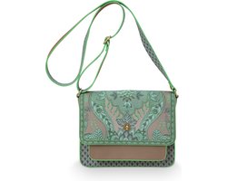 Pip Studio Cross Body Schoudertas Kyoto Festival - Groen - Imitatieleer