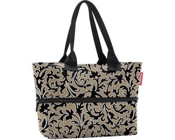 Reisenthel Shopper E1 Shopper Schoudertas - 12L - Baroque Marble Zwart