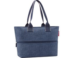 Reisenthel Shopper E1 Shopper Schoudertas - 12L - Herringbone Donkerblauw
