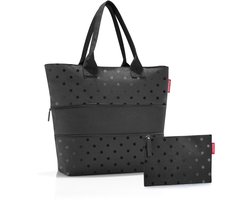 Reisenthel Sopper E1 Shopper - Geschenkset - Gratis Etui Glossy Dots Zwart