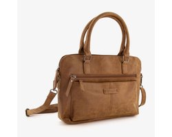 Renato Lucci dames schoudertas camel bruin