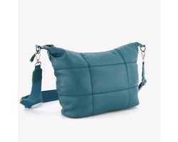 Renato Lucci dames schoudertas gewatteerd blauw