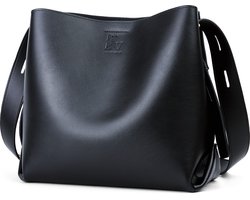 Reve Amsterdam Vondel bag - Leren tas - Crossbody tas - damestas - leer - schoudertas - zwart