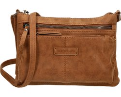 Schoudertas Bicky bernard BB66662 Schoudertas crossbody tas - Camel - Schoudertas dames