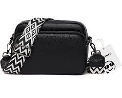 Schoudertas - Crossbody Tas - Crossbodytas - Damestas -Klein handtas dames - Zwart