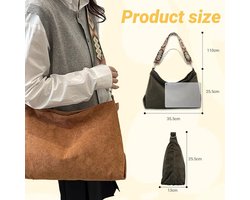 Schoudertas Dames – Grote Capaciteit en Verstelbare Riem