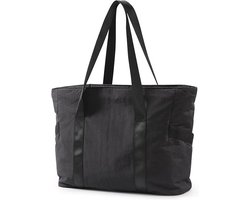 Schoudertas - Dames handtas - 15-inch laptoptas - Perfect voor weekendtrips winkelen reizen en yoga ( zwart - 39*15.5*31 cm )