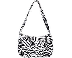 Schoudertas / Handtas | Zebra | 23 x 14 x 8 cm | Nylon | Fashion Favorite