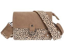 Schoudertas - Naturel - Weston Dot -Stoer - Trendy