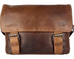 Schoudertassen Vrouw Messenger Bag Schoudertas Dames - Leer - Crossbody - Cognac