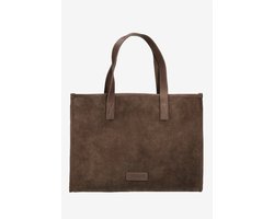 Shabbies Amsterdam Grote Schoudertas Dames - Leer - Verena - Bruin