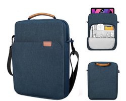 Somstyle Tas met Tablethoes Geschikt voor 9-11 Inch Tablets - Draagtas met Schouderriem - Donkerblauw