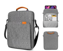 Somstyle Tas met Tablethoes Geschikt voor 9-11 Inch Tablets - Draagtas met Schouderriem - Lichtgrijs
