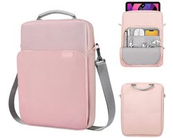 Somstyle Tas met Tablethoes Geschikt voor 9-11 Inch Tablets - Draagtas met Schouderriem - Roze
