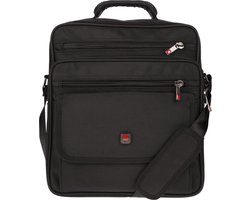 Stevige Werktas Zwart - Schoudertas voor Heren / Dames - Reportertas groot - Bouw / Chauffeurs Tas - Veel vakken - Weekendtas heren