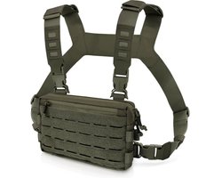 Tactische borsttas, tactisch jachtvest, sportief fietsvest, multifunctionele borsttas, groen