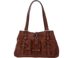 Tamaris Schoudertas Bernadette Shoulder Bag Cognac Bruine