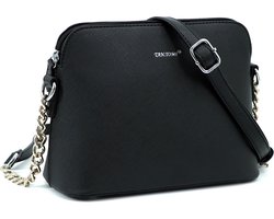 TAN.TOMI Dames Kleine Schoudertas - Crossbody Tas - Telefoontasje - Heuptasje - voor Werk en Winkelen - Zwart