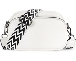 TAN.TOMI Schoudertas Dames – Crossbodytas – Kleine Handtas – Schoudertasje Casual – Lichtgewicht – Praktisch & Stijlvol – Dames Tas voor Dagelijks Gebruik - Wit