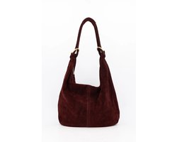 tas- suéde -bordeaux- schoudertas