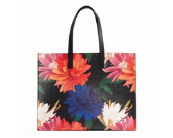 Ted Baker schoudertas shopper Amardi Printed Dahlia Icon Bag Black kleurrijke