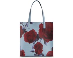 Ted Baker schoudertas shopper Elyzaa Large Rose Print Icon Bag Mid Blue veelkleurig