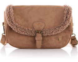 teddy crossbody tas – 100% polyester – zachte schoudertas dames – 25 x 17 cm – teddy bag – fluffy tas – beige teddy tas – kleine tas met rits – trendy crossbody dames – schattige tas voor dagelijks gebruik – modetasje herfst winter