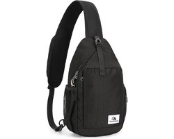 Travelhawk Crossbody Schoudertas - Sling bag - Schoudertas Heren & Dames - Unisex - Crossbody Tas - Waterdicht - Zwart
