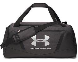 Under Armour UA Undeniable 5.0 Duffle MD-BLK Unisex Sporttas - Zwart Medium Heather - Zwart - Metallic Silver