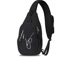 ValuePoint Crossbody tas –Sling Bag- borsttas –Telefoontas- Meerdere Opbergvakken - iPad Vak –verstelbare band - unisex -Anti diefstal rits