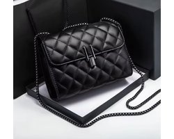 Vestasvr® Schoudertas Dames – Zwart - Trendy Handtasje – Crossbodytas - Handtas klein - Ideaal als Valentijn Cadeau, Kerst Cadeau & Andere Geschenken