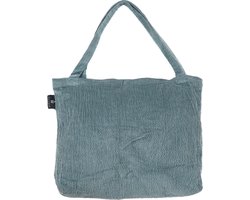 Wallabag Jacquard Corduroy Green - Sporttas - Shopper - Tote Bag - Yogatas