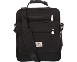 Werktas Zwart - Schoudertas voor Heren / Dames - Bouw / Chauffeurs Tas - Veel vakken - Chauffeurstas - Reportertas