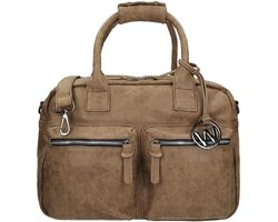 Wimona Alessia 1105 Schoudertas / Laptoptas - 15 inch - Taupe