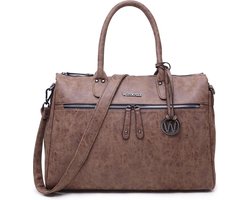 Wimona Fabiana 2021 Schoudertas/ Laptoptas - 15,6 inch - Cognac