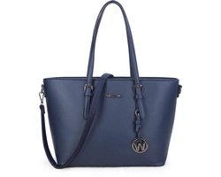 Wimona Kyara Schoudertas / Schooltas / Werktas - Donkerblauw