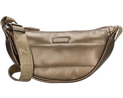 Zebra Evie Crossbody Schoudertas - Trendy Banana Bag - Dames Tas - Brons