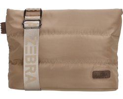 Zebra Trends Elske Crossbody Schoudertas - Trendy Puffer Dames Tas - Dames Tas - Taupe