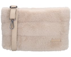 Zebra Trends Emma Schoudertas - Crossbodytas - Bont - Fur - Dames Tas - Crème