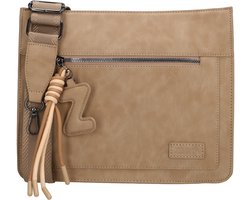 Zebra Trends Rosalyn Schoudertas - Crossbody - Dames - Bag Charm - Dames Tas - Zand