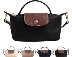 Zwarte Dames Handtas - Mini Schoudertas en Crossbody - Compact Ontwerp voor Telefoon en Essentiële Spullen
