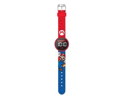 Accutime Super Mario kinderhorloge LED met verwisselbare batterij.