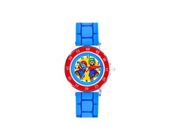 Accutime - Super Mario - Time Teacher - Educatief Horloge - Leer Klokkijken - Blauw