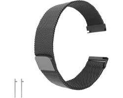 Allecto Plus - Mesh horlogeband met metalen magnetische sluiting voor smartwatches - Verstelbare RVS vervangingsbandjes - 18mm/20mm/22mm - Mannen Vrouwen Tiener